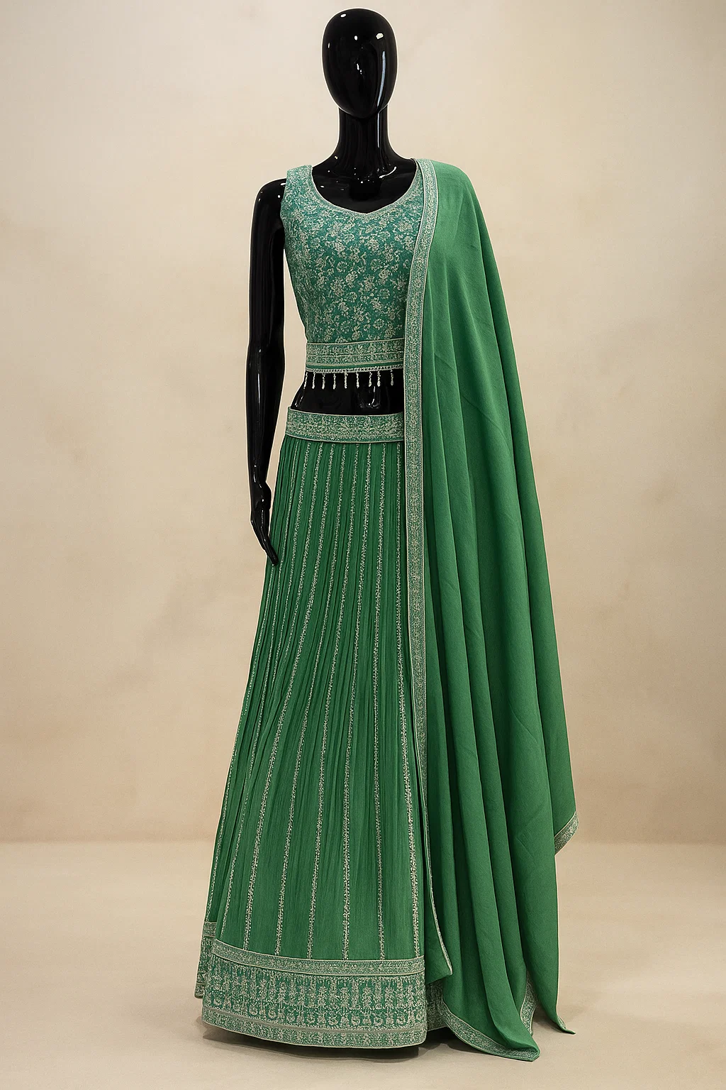 Green lehenga