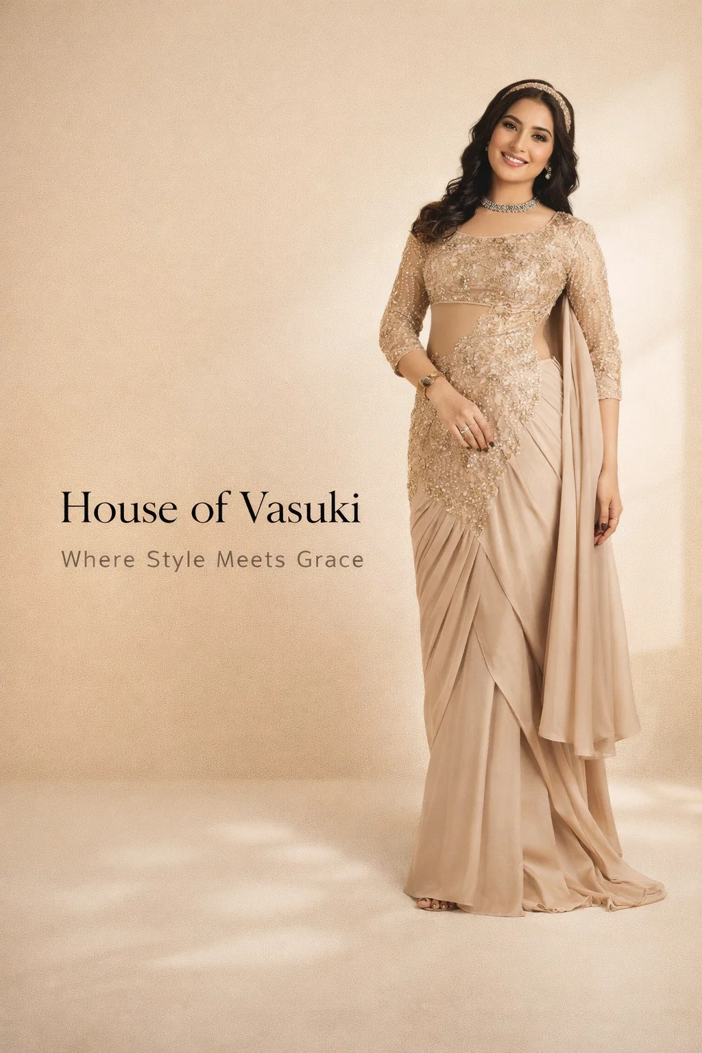 Product Name: Timeless Elegance Embroidered Designer Saree