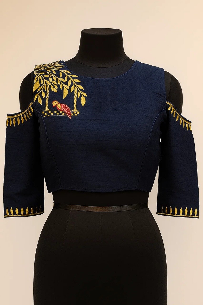 navy blue blouse