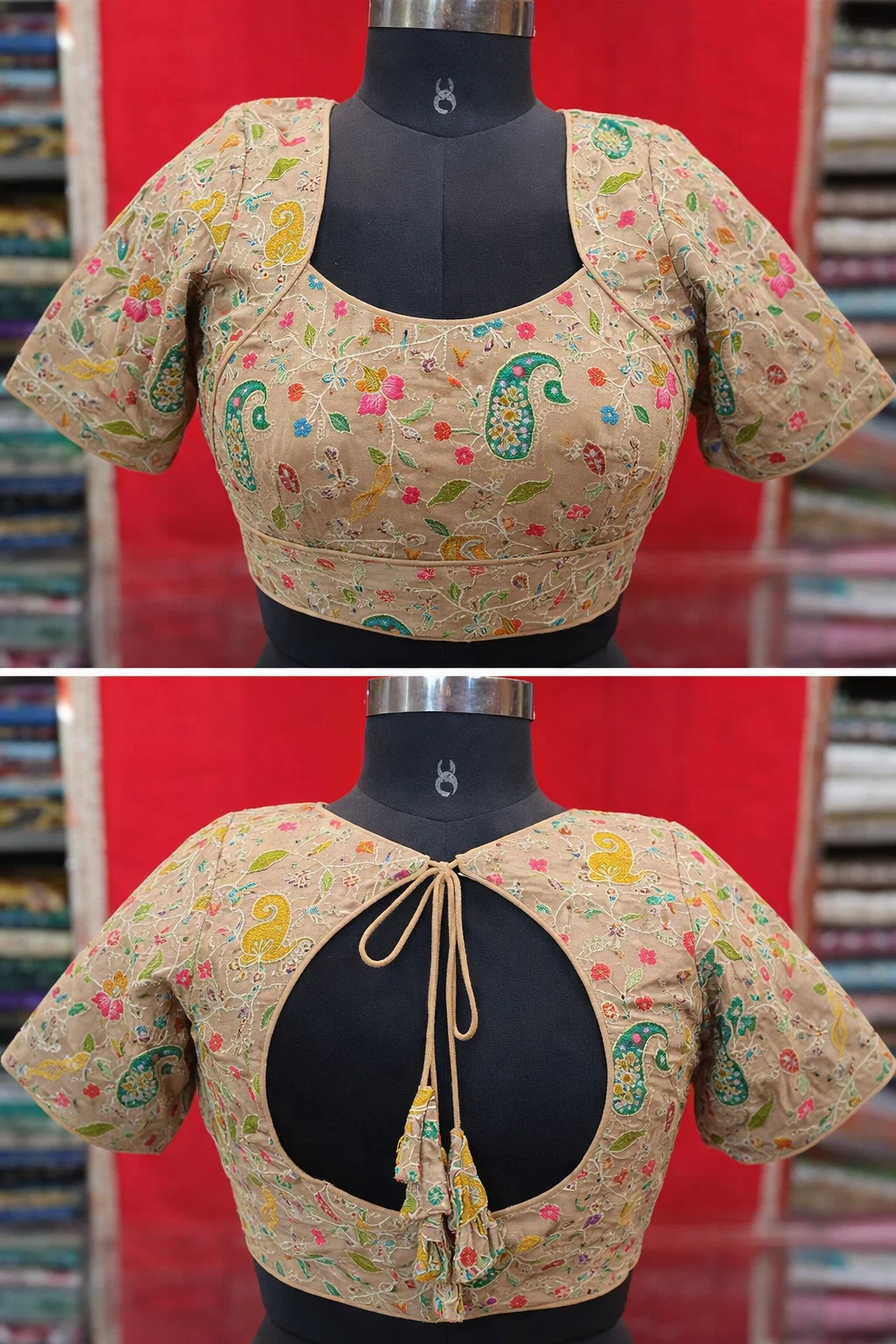 Designer sky blue Blouse